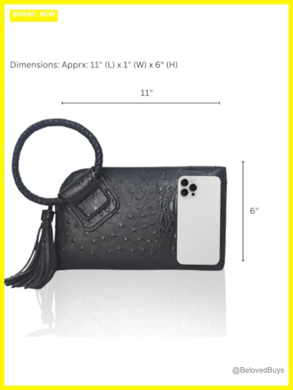 NGIL Faux Leather Mini Wristlet Purse Women's Travel Clutch Bag